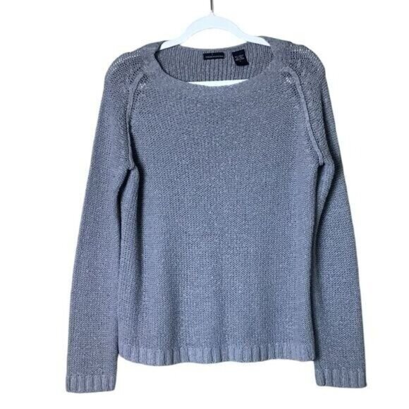 Moda International‎ Women’s Wool Sweater Large Cottagcore Grey Long Sleev… - Picture 1 of 5
